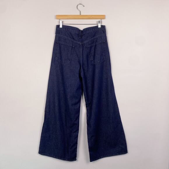 NWT GAP Mid Rise UltraSoft Baggy Jeans Dark Wash 27 - Picture 9 of 9